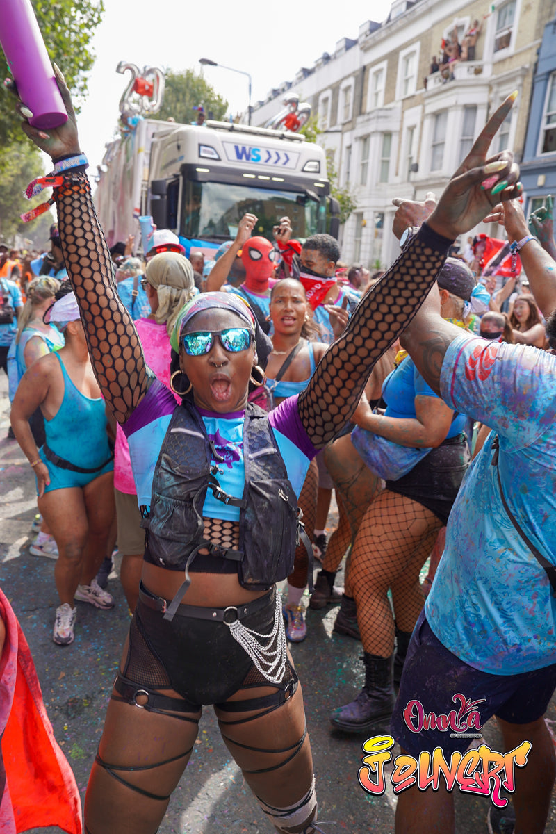 Omnia masqueraders at Notting Hill Carnival 2025, Sunday J’ouvert, photo 49